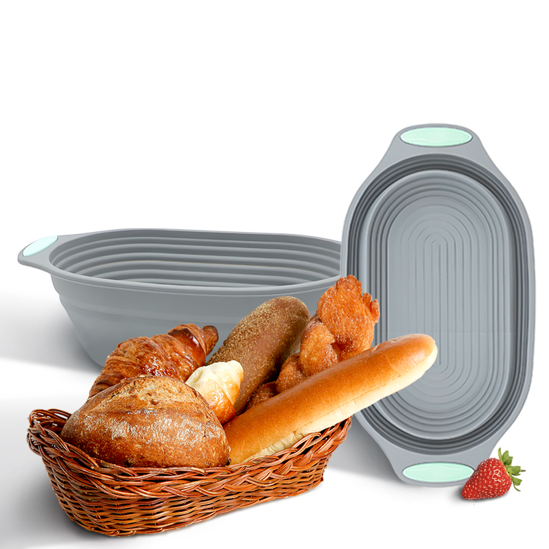 Kitchen Baking Products - 1PC Silicone Foldable Banneton Bread Proofing
