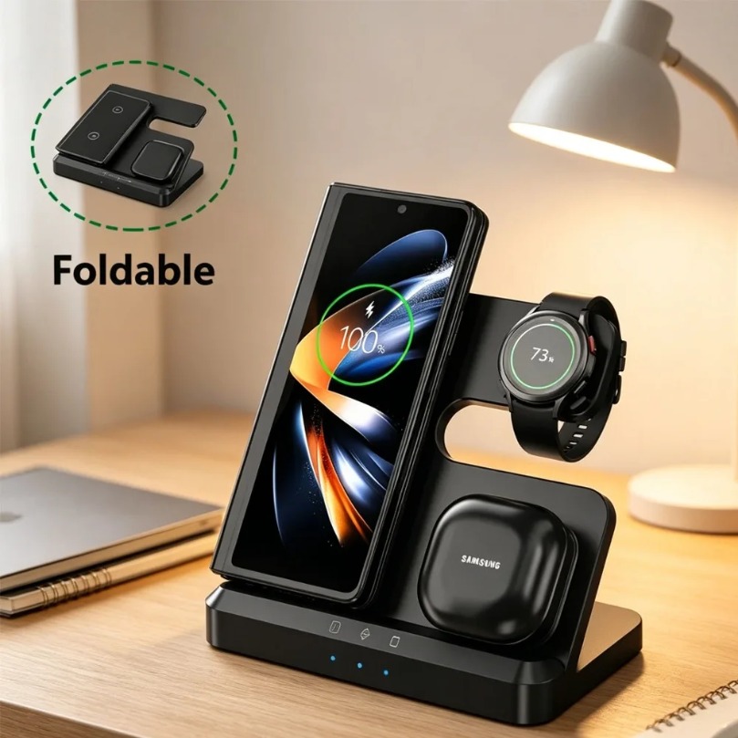 3 in 1 Fast Wireless Charger F - огляд і ціна Cooling Rack Wire