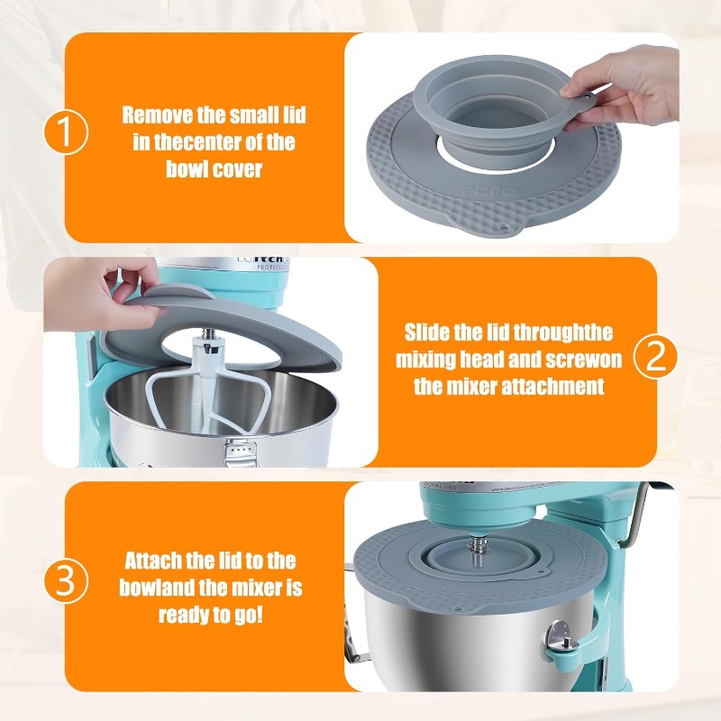 Silicone Mixer Bowl Cover Comp - огляд і ціна Kitchen Aid Baking Lid