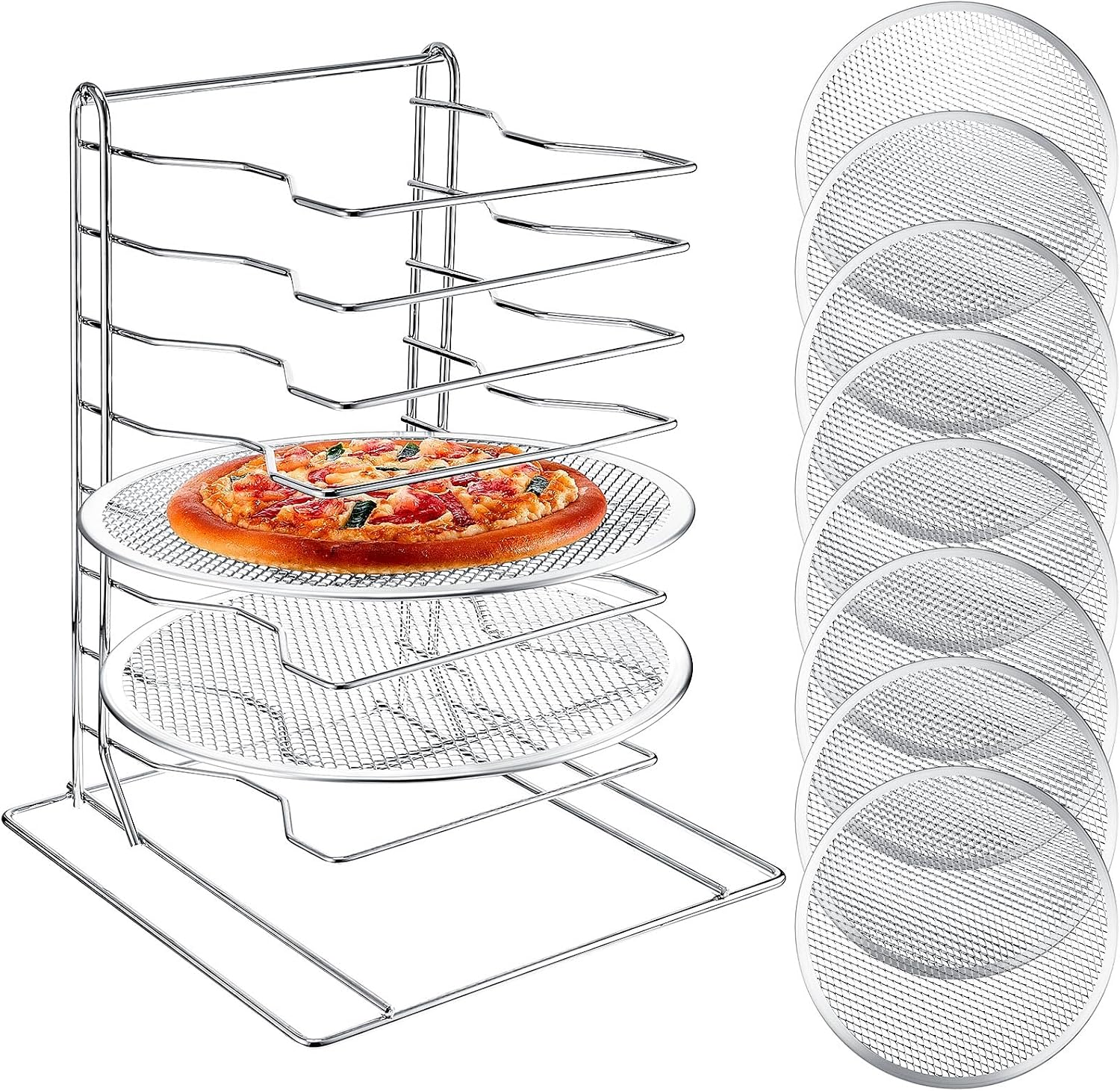 Pizza Rack 8 Tiered Stand With - огляд і ціна Kitchen Baking Products