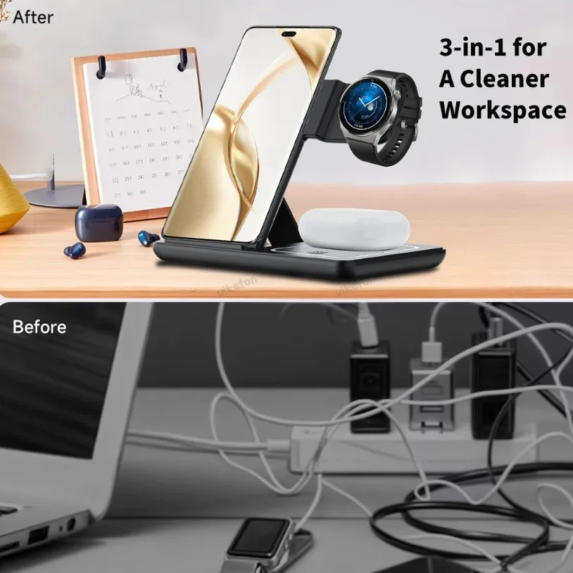 3 in 1 Foldable Wireless Charg - огляд і ціна Cooling Rack Wire