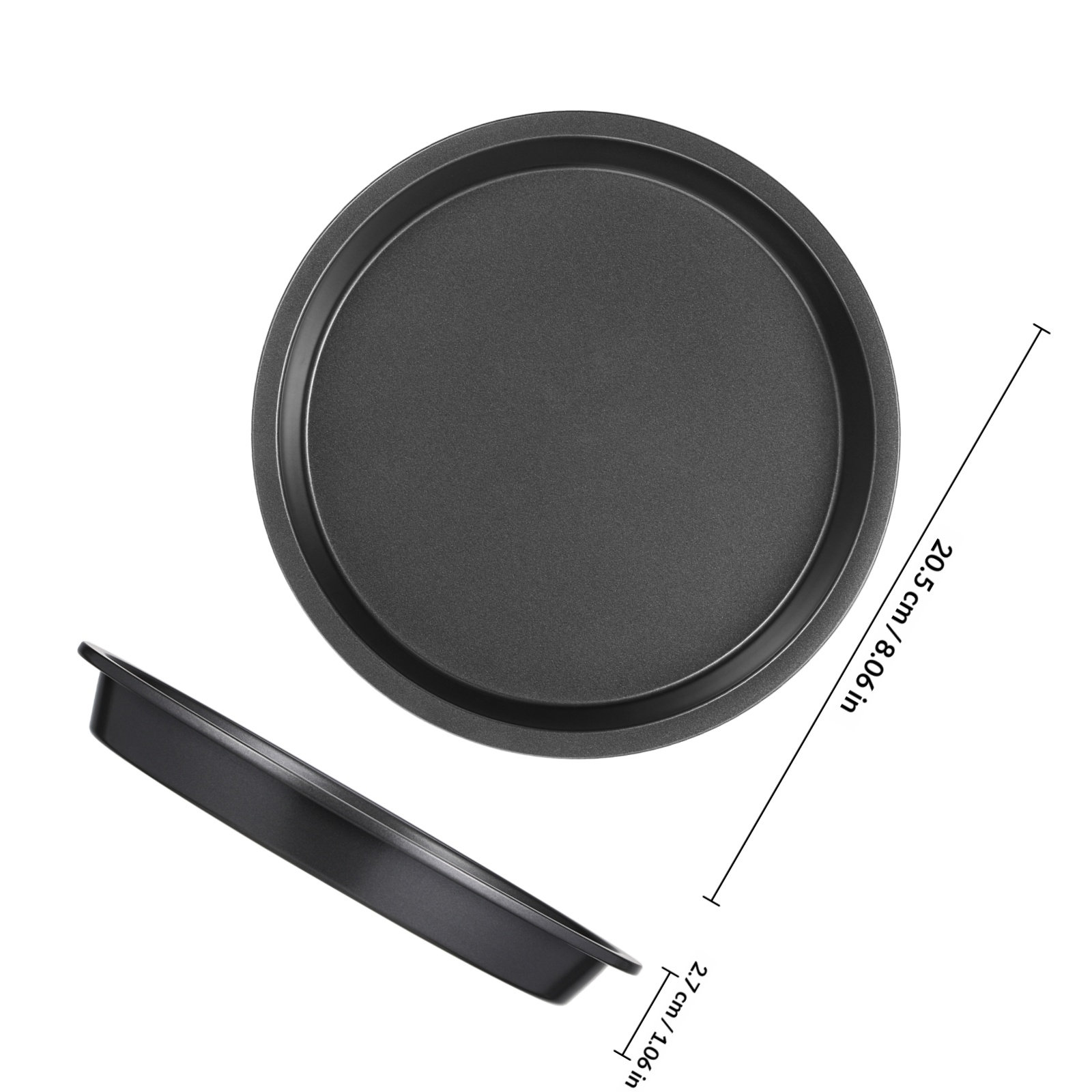 Round Carbon Steel Pizza Pan N - огляд і ціна Kitchen Baking Tray