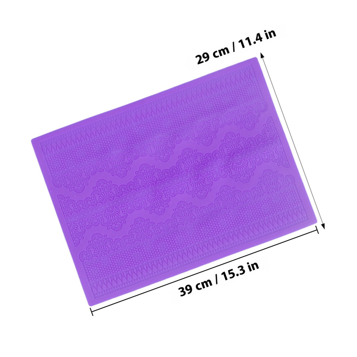 1pcs Silicone Mat Purple Food- - огляд і ціна Kitchen Baking Decor