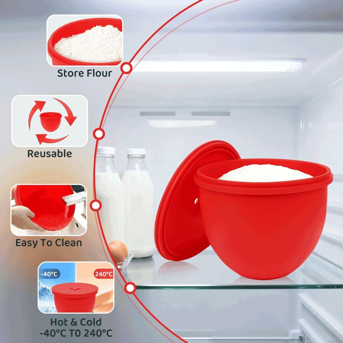 Silicone Mixer Bowl Liner with - огляд і ціна Kitchen Aid Baking Lid