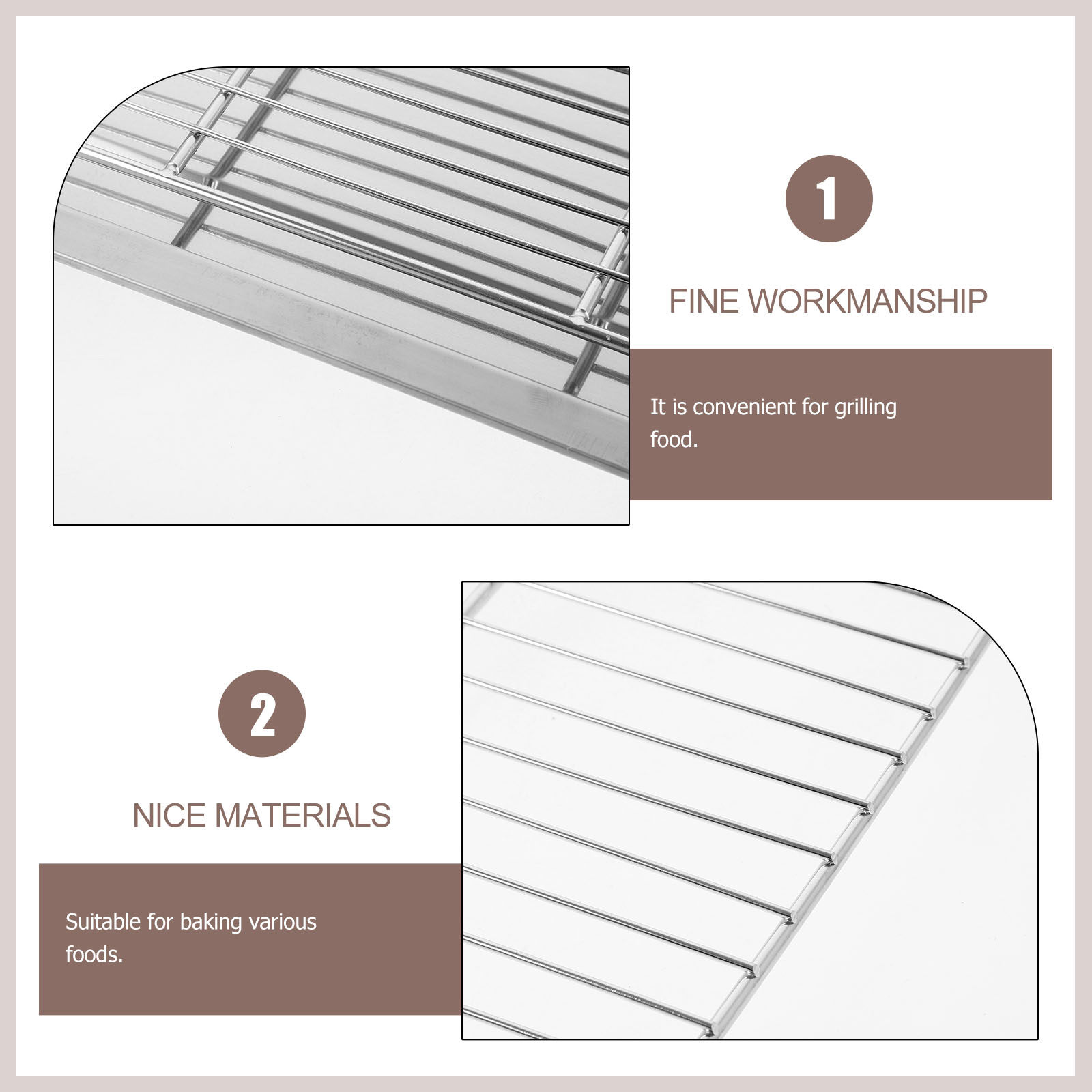 1Set Stainless Steel Wire Baki - огляд і ціна Cooling Rack Wire