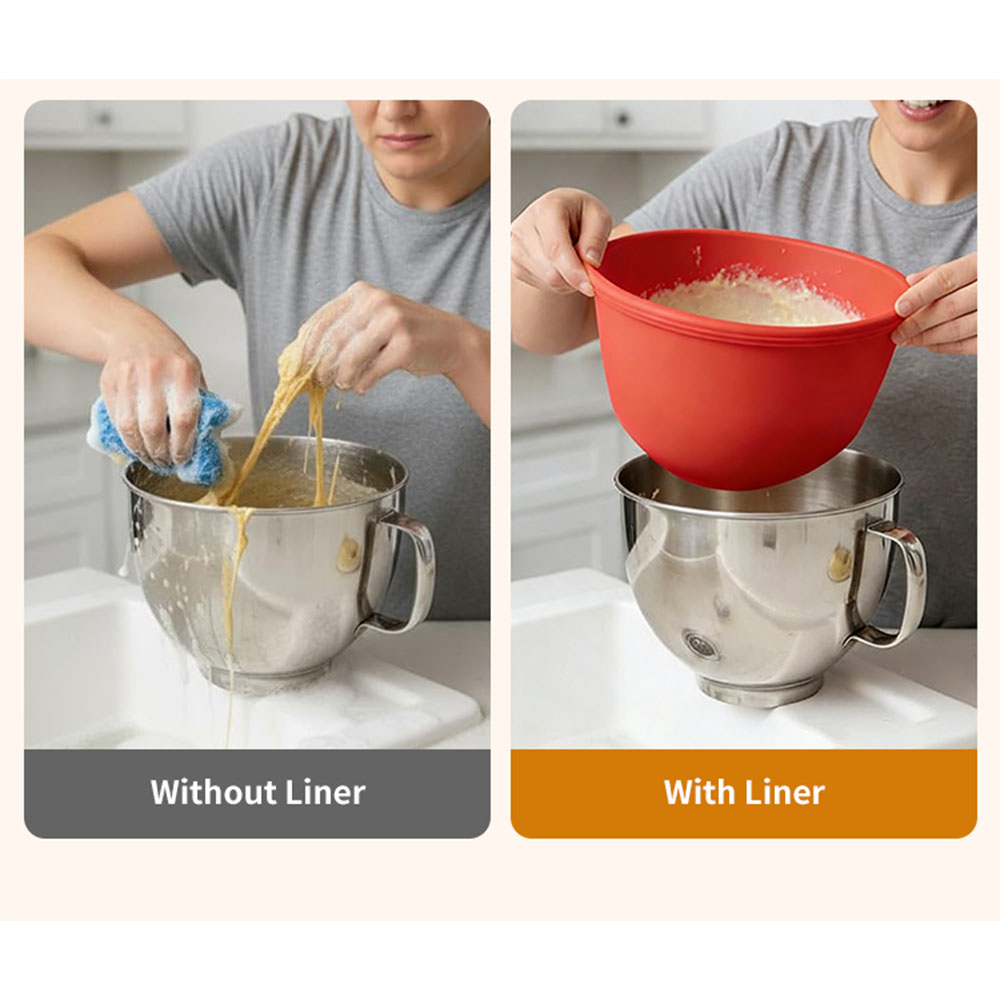 Silicone Bowl With Lids for Ki - огляд і ціна Kitchen Aid Baking Lid