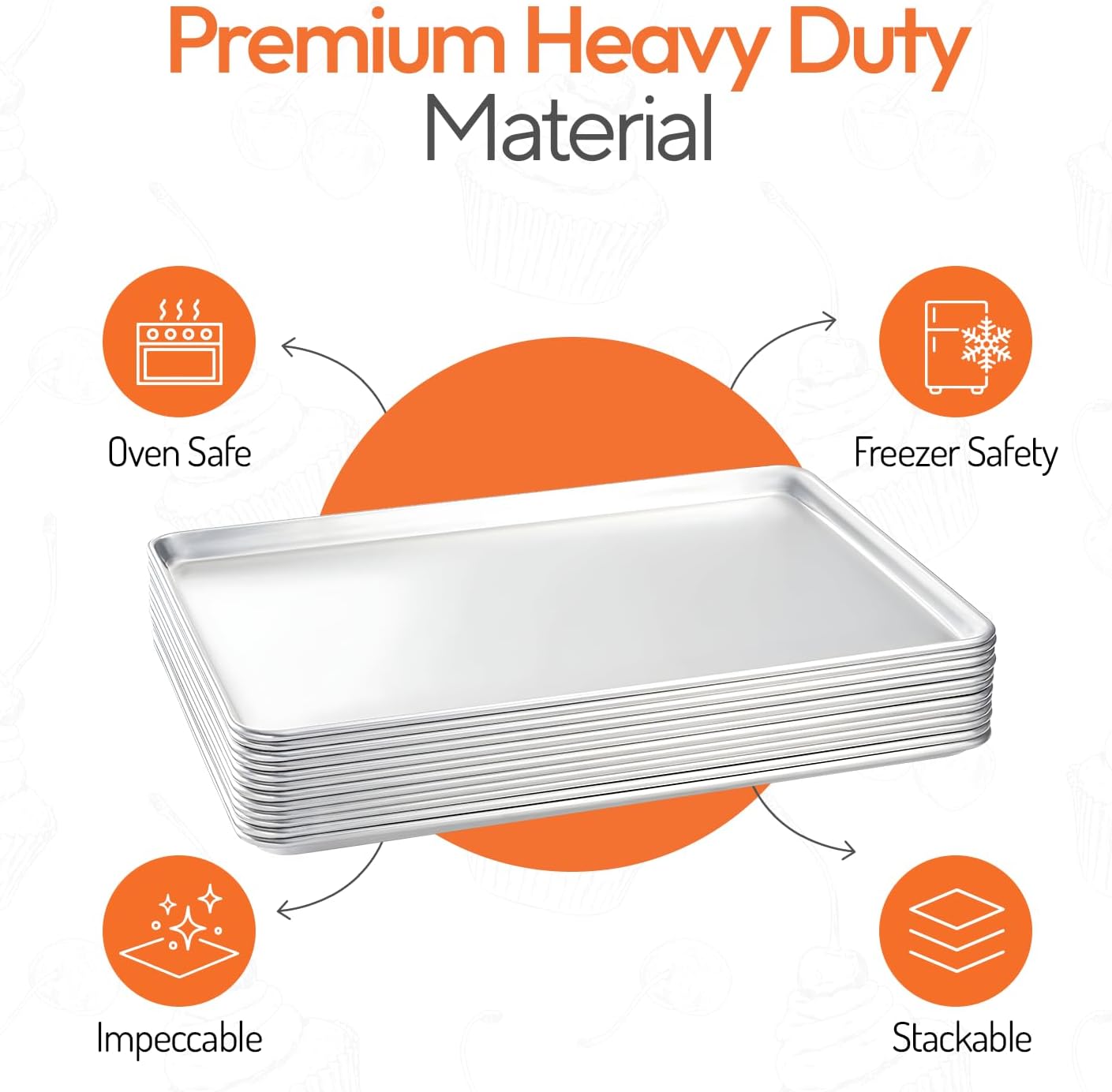 Full Size Commercial Aluminum  - огляд і ціна Kitchen Baking Tray