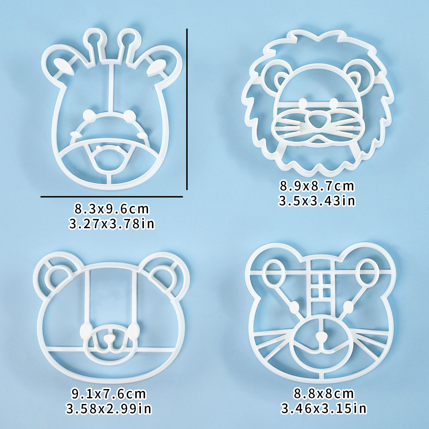 4 Pcs Animal Cookie Cutters Se - огляд і ціна Kitchen Baking Products