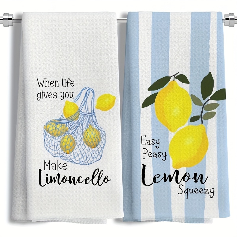 2Pcs, Lemon Mesh Kitchen Towel - огляд і ціна Kitchen Baking Decor