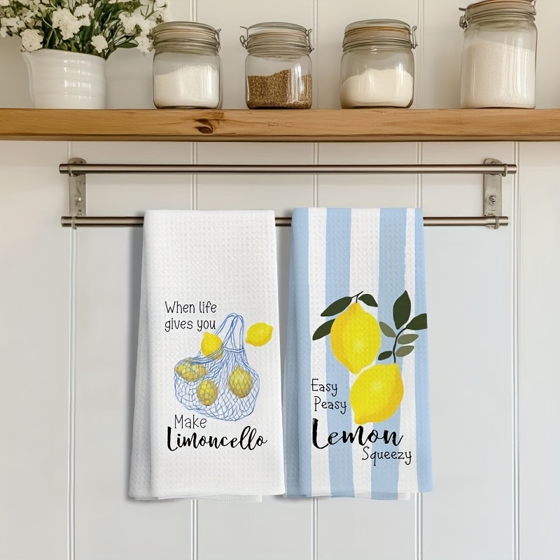 2Pcs, Lemon Mesh Kitchen Towel - огляд і ціна Kitchen Baking Decor