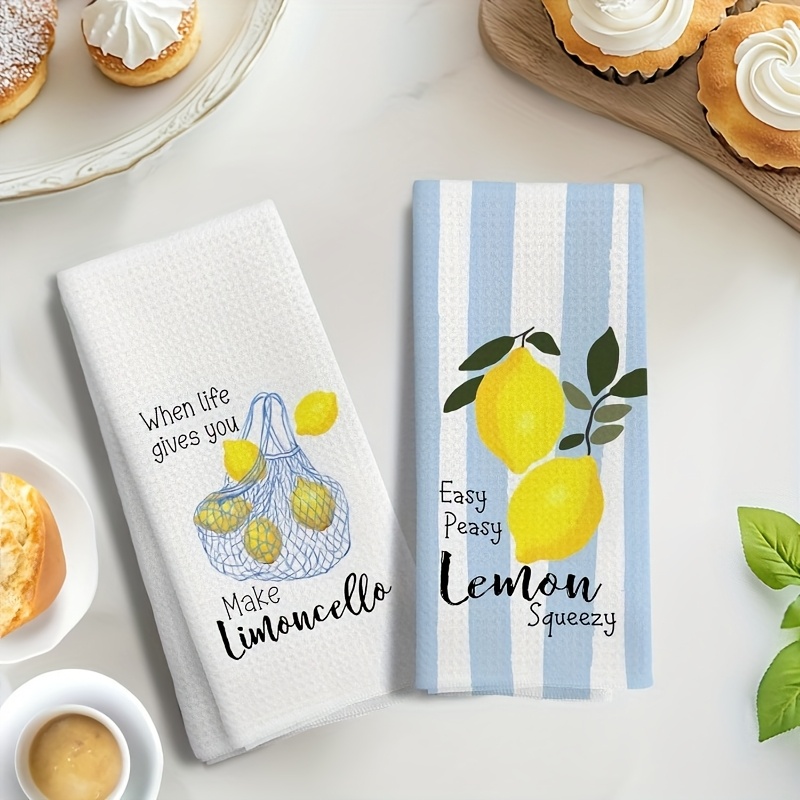2Pcs, Lemon Mesh Kitchen Towel - огляд і ціна Kitchen Baking Decor