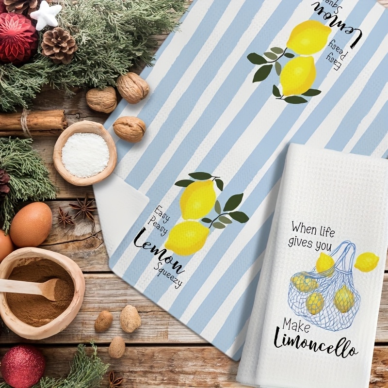 2Pcs, Lemon Mesh Kitchen Towel - огляд і ціна Kitchen Baking Decor