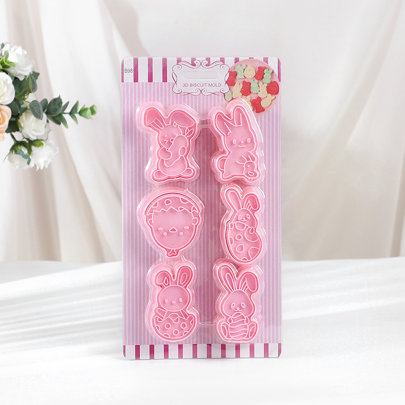 6pcs/Set Easter Bunny Cookie C - огляд і ціна Kitchen Baking Decor