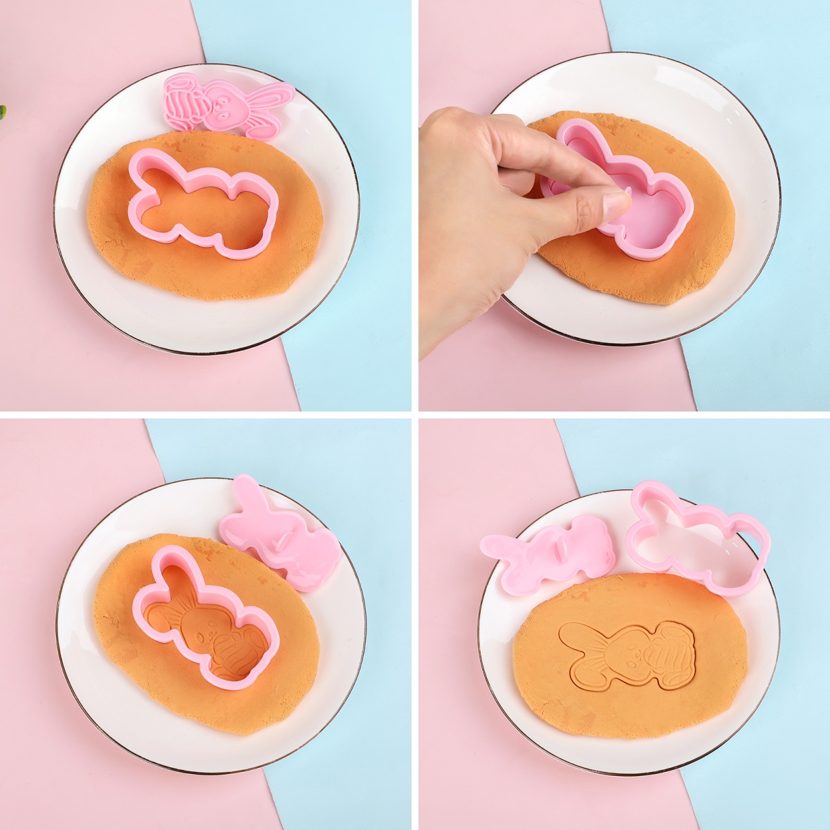 6pcs/Set Easter Bunny Cookie C - огляд і ціна Kitchen Baking Decor