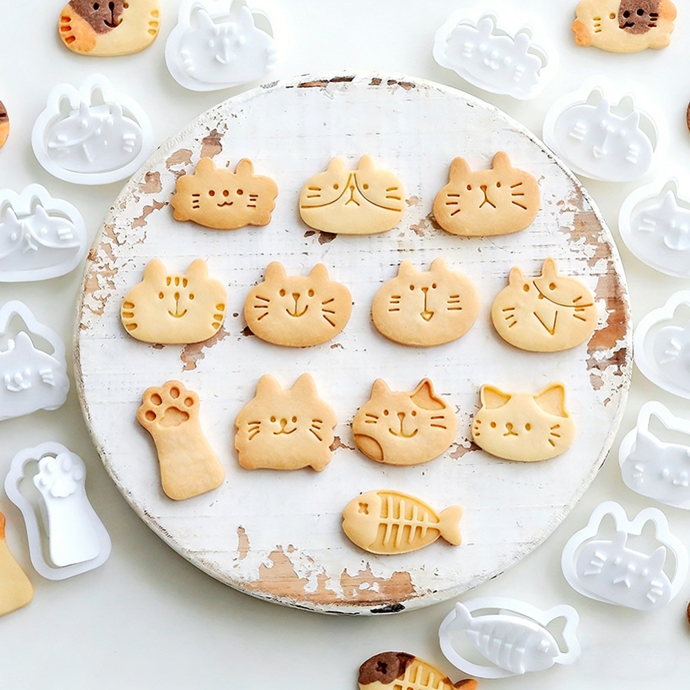 Cute Kitten DIY Stamp Cookie C - огляд і ціна Kitchen Baking Products