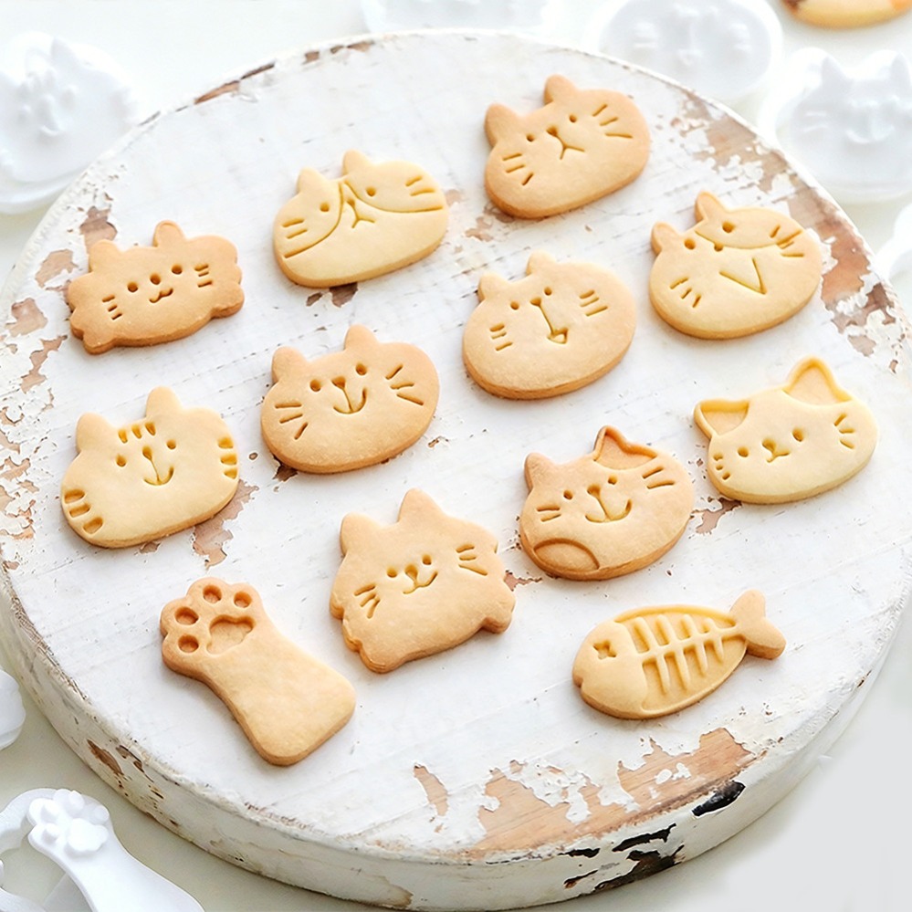 Cute Kitten DIY Stamp Cookie C - огляд і ціна Kitchen Baking Products
