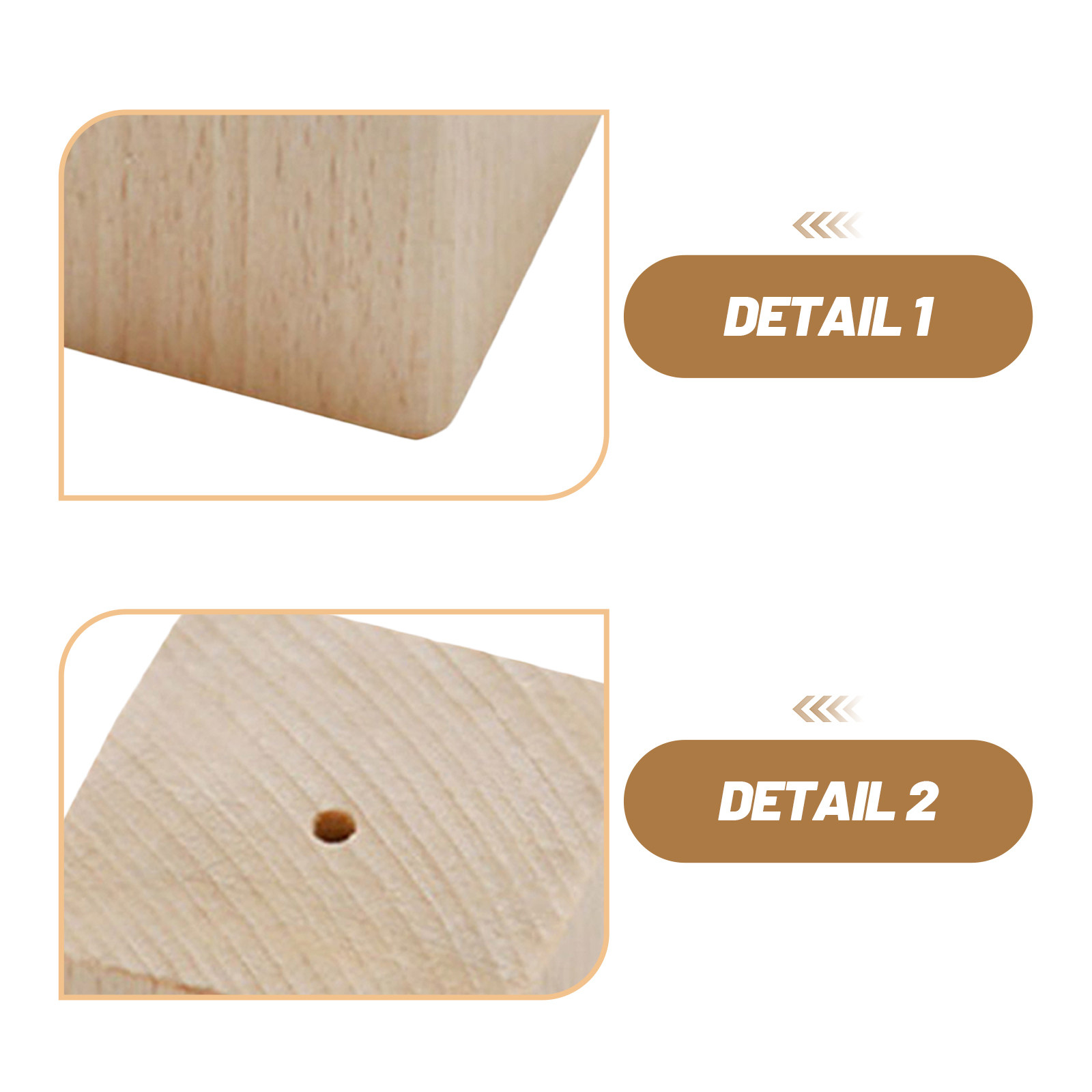 2Pcs Wooden Flower Nail Bases  - огляд і ціна Kitchen Baking Decor