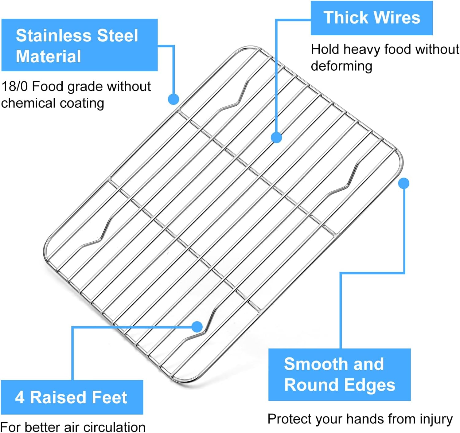 P&P CHEF 9.7' x 7.3' Cooling B - огляд і ціна Cooling Rack Wire